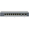 Šakotuvas SWITCH POE DS-3E1310HP-EI 8 PRIEVADŲ Hikvision