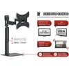 Red Eagle TELEVIZORIAUS ARBA MONITORIAUS LAIKIKLIS AX-FLEXI-DUO-COMBO WITH SHELF OPTICUM