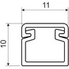 KORYTO KABLOWE PROSTE LV-11X10/HD KOPOS