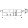 Tedee spynai Gerda SLR modulinis cilindras Type C 30-61mm / 37-68mm