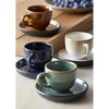 Puodeliai Espresso kavai su lėkštute BITZ Amber/Juodas 0.07 l