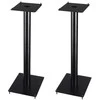 AQ S19/80 - Garsiakalbių stovas / Tvirtas metalinis garsiakalbių stovas / 80 cm juodas