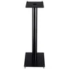 AQ S19/80 - Garsiakalbių stovas / Tvirtas metalinis garsiakalbių stovas / 80 cm juodas