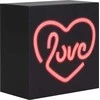 BigBen Neoninė belaidė „Bluetooth“ kolonėlė „Love“ / medinis dėklas