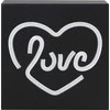 BigBen Neoninė belaidė „Bluetooth“ kolonėlė „Love“ / medinis dėklas