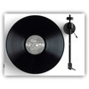 Patefonas Pro-Ject E1 BT su Audio-Technica AT3600L galvute, priešstiprintuviu ir Bluetooth, baltas