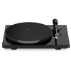 Patefonas Pro-Ject E1 su Audio-Technica AT3600L galvute, blizgiai juodas