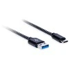 USB-C (M) – USB 3.0 A (M) laidas, ilgis: 1,8 m AQ Premium