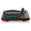 Patefonas Lenco LBT-225WA su Bluetooth, tamsiai rudas