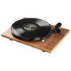 Patefonas Pro-Ject E1 PHONO su Audio-Technica AT3600L galvute ir priešstiprintuviu, graikiško riešuto spalvos