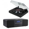Rinkinys stereo / Cyfrowa mini muzikinis centras su gramofonem THOMSON TT350 & MIC200