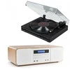 Stereo grotuvas / skaitmeninė mini HiFi sistema su patefonu THOMSON TT350 ir MIC201