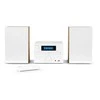 Muzikinis centras Thomson Micro garso sistema BT, radijas FM/CD/MP3/USB, medžio apdaila, balta.