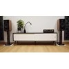 Medinė TV spintelė RETRO stiliaus SONOROUS RTRA-180-BLK-WHT plotis 180cm