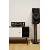 Medinė TV spintelė RETRO stiliaus SONOROUS RTRA-180-BLK-WHT plotis 180cm