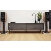 Medinė TV spintelė RETRO stiliaus SONOROUS RTRA-180-BLK-BNW plotis 180cm
