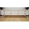 Medinė TV spintelė RETRO stiliaus SONOROUS RTRA-180-WHT-BLK plotis 180cm