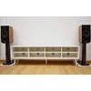 Medinė TV spintelė RETRO stiliaus SONOROUS RTRA-180-WHT-BNW plotis 180cm