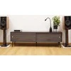 Medinė TV spintelė RETRO stiliaus SONOROUS RTRA-180-BLK-BNW plotis 180cm