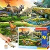 Castorland Dėlionė 100 vnt. - Dinozaurų pasaulis