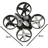 JJRC H36 mini 2.4GHz 4CH 6 ašių RC dronas juodas