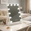 Kosmetinis veidrodėlis su LED lempomis ir USB jungtimi, 30x40cm