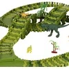 Lenktynių trasa dinozaurai automobiliai 240 elementų