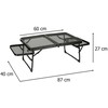 Sulankstomas turistinis stalas 88x60x40x27 cm
