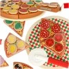 Medinis žaidimų rinkinys Pizza su priedais