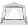 Roger Palapinė sodo vakarėlių paviljonas komercinė pavėsinė Balta 2,4X2,4 m