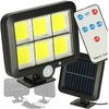 Saulės šviestuvas su judesio jutikliu 120 LED