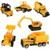 Statybinės technikos automobilių komplektas 6 vnt