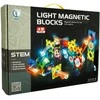 Ikonka Šviečiantis magnetinis marmurinis rutuliukų takelis 49 elementai