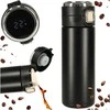 Termo puodelis - termosas 420ML su LED temperatūros indikatoriumi, juodas