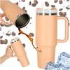 Roger Termo puodelis ze słomką i laikikliu termos 1200ml róż pudrowy