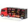 Transporterio sunkvežimis TIR paleidimo įrenginys lagamine + 7 ugniagesių automobiliai