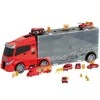 Transporterio sunkvežimis TIR paleidimo įrenginys lagamine + 7 ugniagesių automobiliai