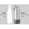 Black Blum Juodas Blum Termo gertuvė Juodas and Blum Bam Explorer Insulated Bottle - Žalia
