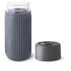 Black Blum Juodas Blum Juodas &amp; Blum Puodelis kelioninis stiklinis, pilka / Juodas+Blum