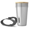 Black Blum Juodi Blum BB-Rinkinys 4 plieniniai puodeliai, 6 vnt. NAUJAS