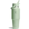 Gertuvė Hydro Flask Wide Mouth Flex Straw Cap Aloe travel bottle, 946 ml