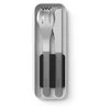 Monbento Rinkinys Travel Cutlery Slim Box juoda