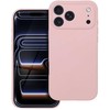 Dėklas Oem Case for iPhone 17 Pro Max / 18 Pro Max (low camera edge) Silicone 2mm (camera protection) compatible with MagSafe powder pink