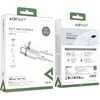 USB laidas Acefast C2-01 MFi PD30W USB-C to Lightning 1.2m juodas