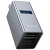 Adapteris 3in1 (USB 2.0 x 2+USB 3.0) to USB-A Hoco HB54 pilka