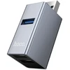 Adapteris 3in1 (USB 2.0 x 2+USB 3.0) to USB-A Hoco HB54 pilka