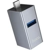Adapteris 3in1 (USB 2.0 x 2 + USB 3.0) USB-C Hoco HB54 pilka