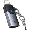 Adapteris OTG Lightning to USB C Hoco 2A UA46A pilka