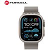 „Apple Watch“ dirželis Forcell F-Design FA11 plieno užsegimas 38 / 40 / 41 mm sidabrinis
