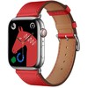 „Apple Watch“ dirželis Forcell F-Design FA20 skylučių dirbtinės odos 38/40/41 mm, raudonas